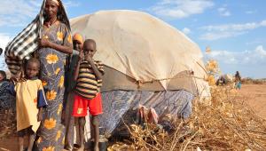 Uchodźcy z Somalii w obozie w Dadaab w Kenii