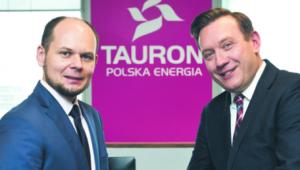 Remigiusz Nowakowski, prezes Tauronu (po prawej), i Jarosław Broda, wiceprezes spółki ds. rozwoju wojtek górski