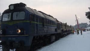 Rozładunek czołgów przy pomocy dźwigów PKP Cargo Connect