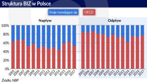 Struktura BIZ w Polsce (graf. Obserwator Finansowy)
